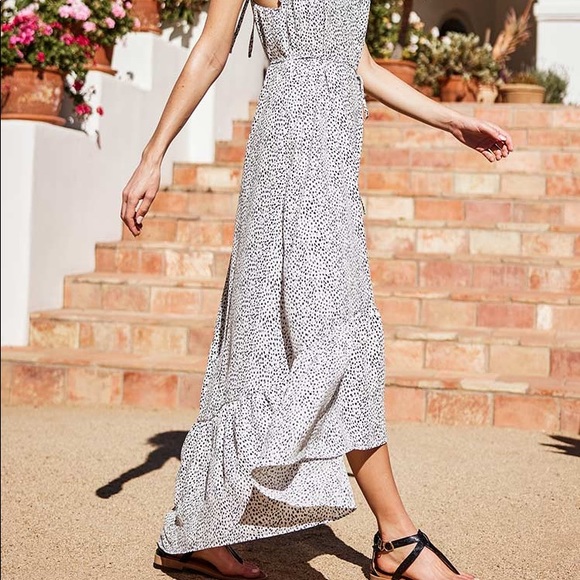 NWT - never been worn, Adriana Drawstring polka dot slip dress - Picture 3 of 3